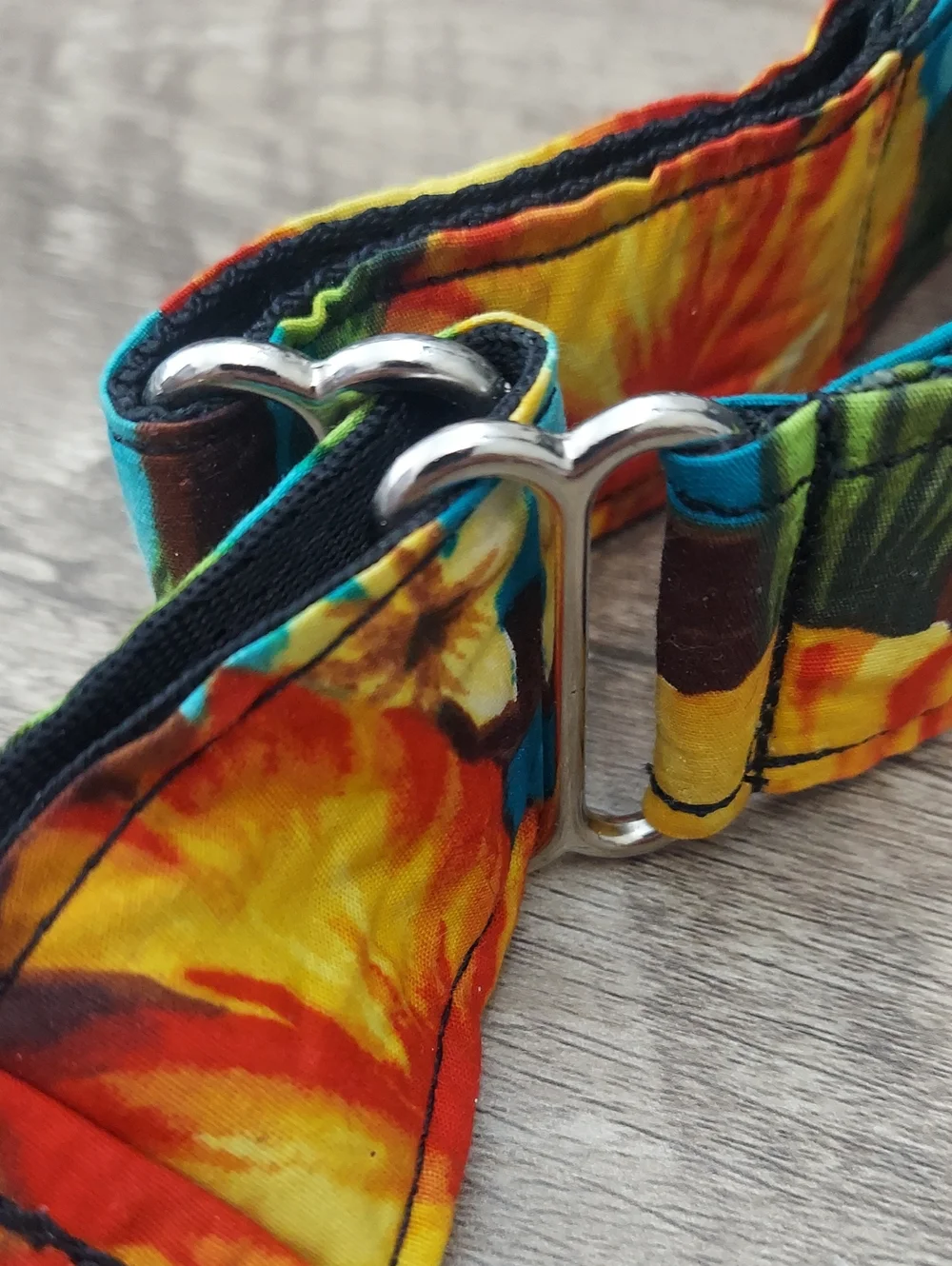 Custom Martingale Dog Collar Hawaiian Tropical Hibiscus 1.5
